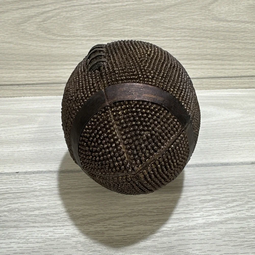 Decorative Plastic Faux Metal Textured‎ Football 4.5x7
